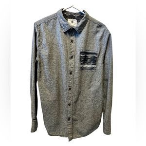 ON the Bay , long sleeve, button down , gray , size